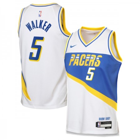 Dres Indiana Pacers Jarace Walker Nike 2025-26 City Edition Bijela Swingman Dres Indiana Pacers Jarace Walker Nike 2025-26 City Edition Bijela Swingman